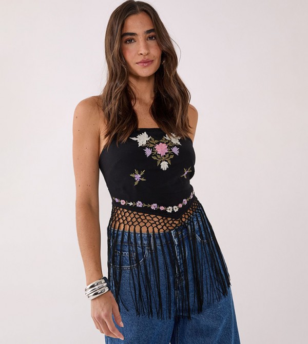Nasty Gal Nasty Gal - Black Sleeveless Tops