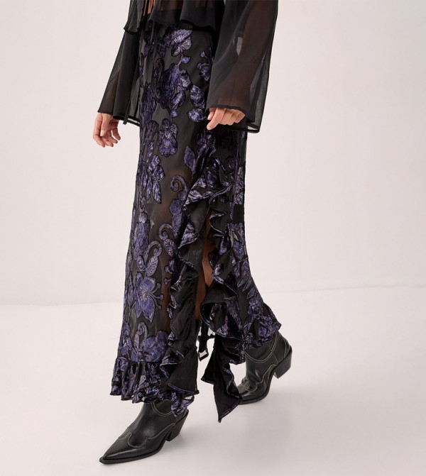 ناستي غال  ملابس - أسود Midi Skirts