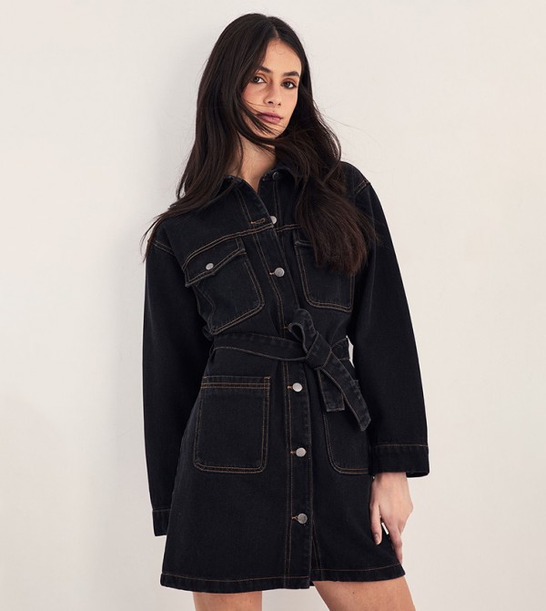 Nasty Gal Nasty Gal - Black Shirt & T-Shirt Dresses