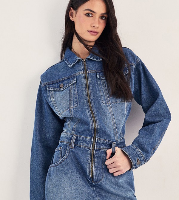 Nasty Gal Nasty Gal - Blue Shirt & T-Shirt Dresses