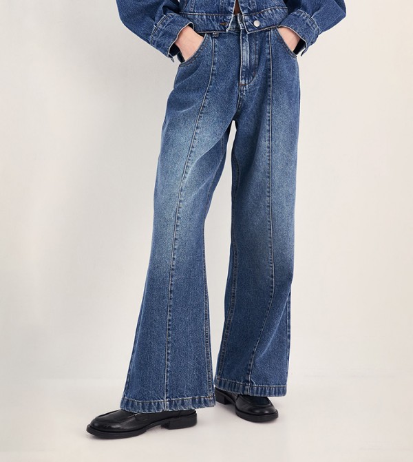 Nasty Gal Nasty Gal - Blue Straight Jeans