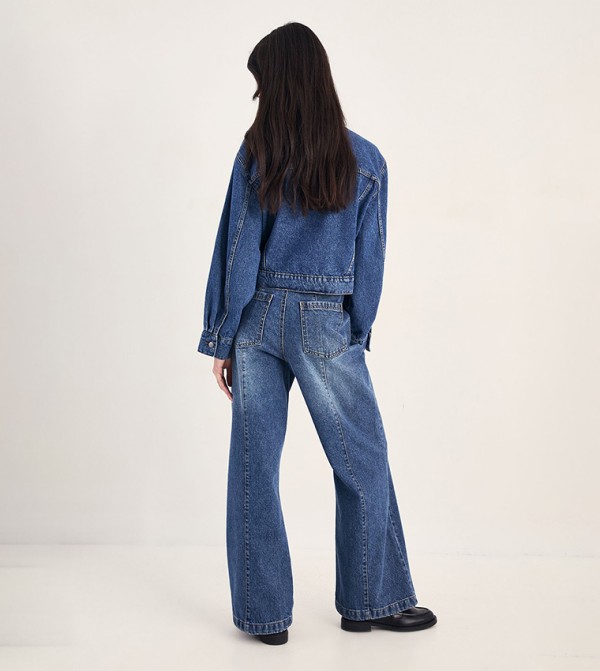 Nasty Gal Nasty Gal - Blue Straight Jeans