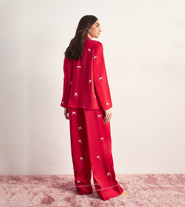 Nasty Gal Sleepwears & Loungewears - Red Pyjama Set