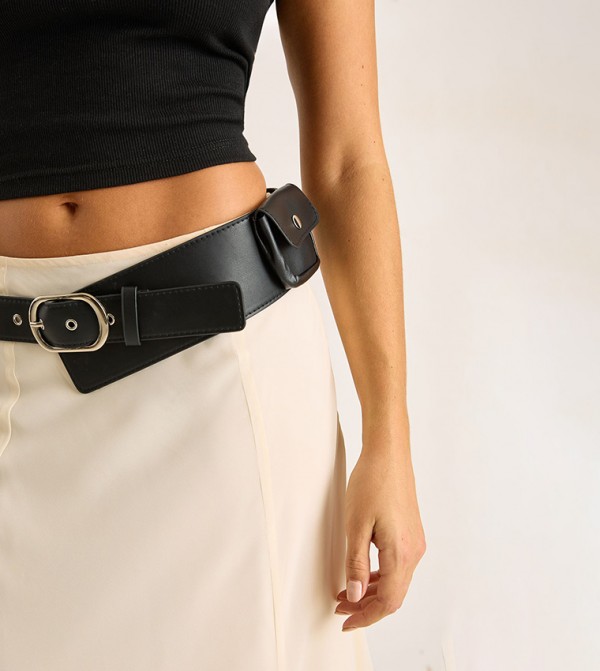 Nasty Gal  Belts - Black Non Leather Belts