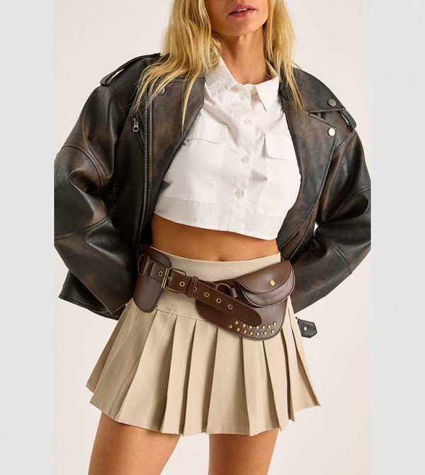 Nasty Gal  Belts - Brown Non Leather Belts