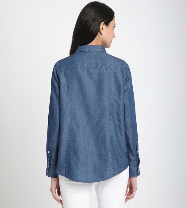 Beverly Hills Polo Club  Tops - Light Blue Shirts