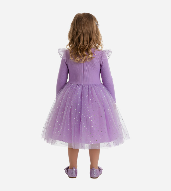 بيداني بيداني - بنفسجي  فستان كاجوال 