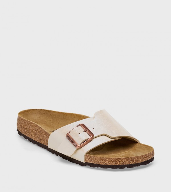 Birkenstock Birkenstock - White Flat Sandals