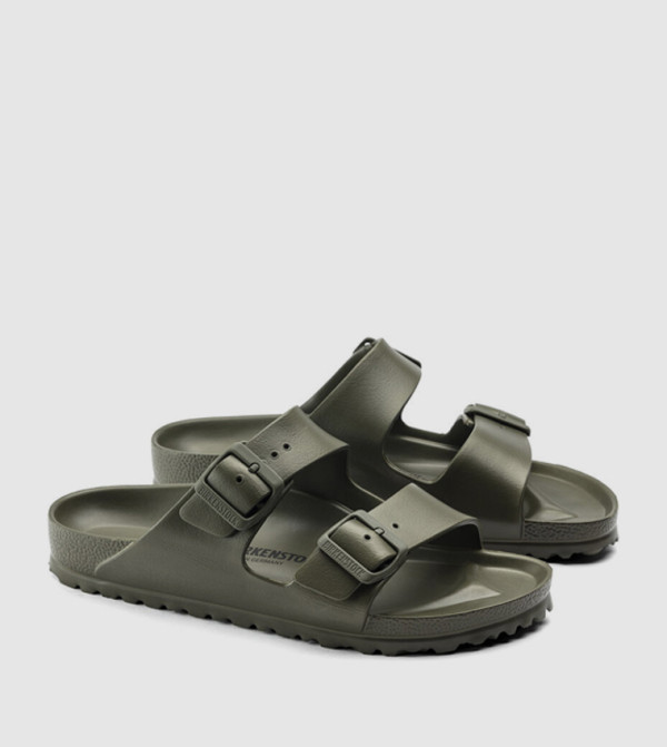 Birkenstock Birkenstock - Khaki Flat Sandals