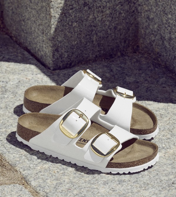 Birkenstock Birkenstock - White Flat Sandals