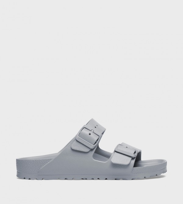 Birkenstock  Flat Sandals - Grey Flat Sandals