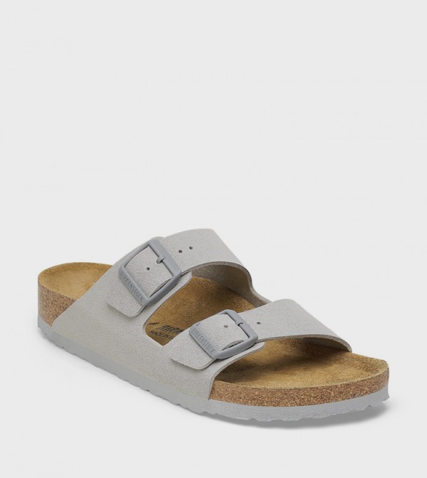 Birkenstock  - Grey Flat Sandals