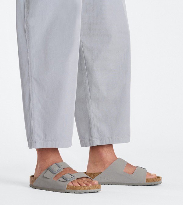 Birkenstock  - Grey Flat Sandals