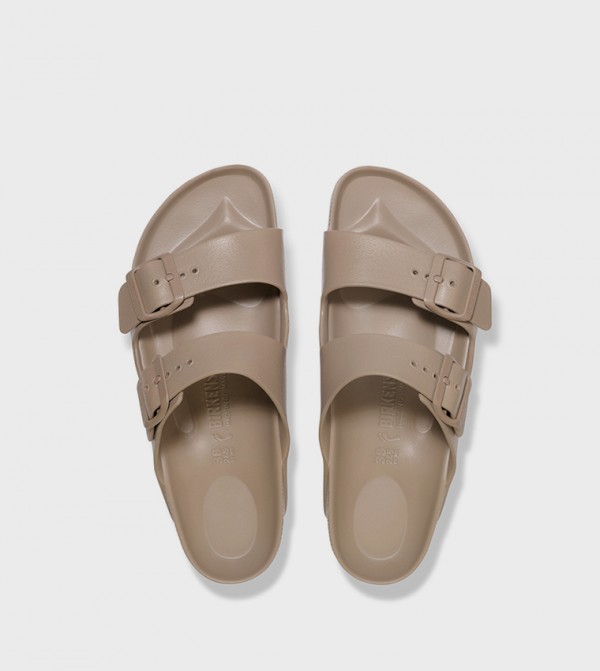 بيركنستوك بيركنستوك - رمادي داكن الصنادل المسطحة