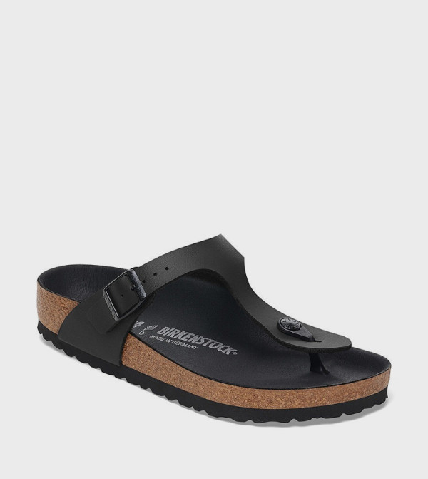 بيركنستوك  أحذية - أسود Flat Sandals