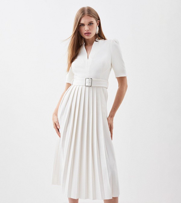 كارن ميلين  top 500 - أبيض Midi Dresses