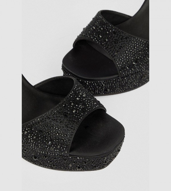 Karen Millen  - Black Heeled Sandals