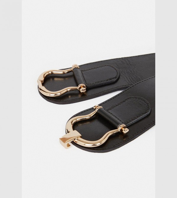 Karen Millen  Belts - Black Non Leather Belts