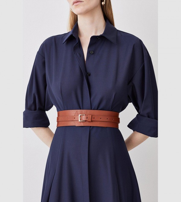 كارن ميلين  أحزمة - بني  Leather Belts