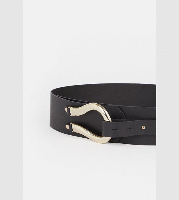 Karen Millen  Belts - Black Leather Belts