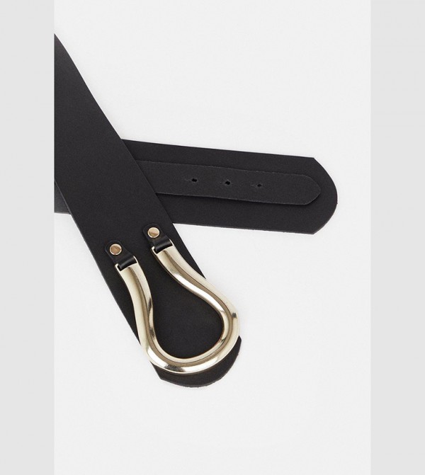 Karen Millen  Belts - Black Leather Belts