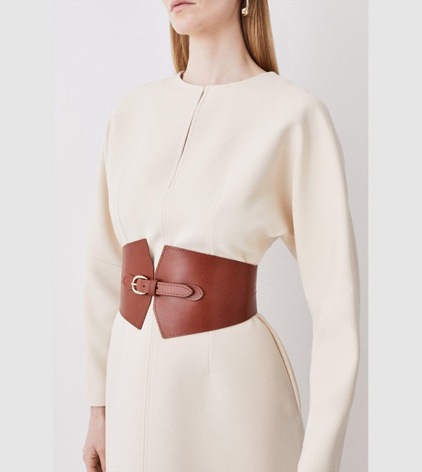 Karen Millen  Belts - Brown Leather Belts