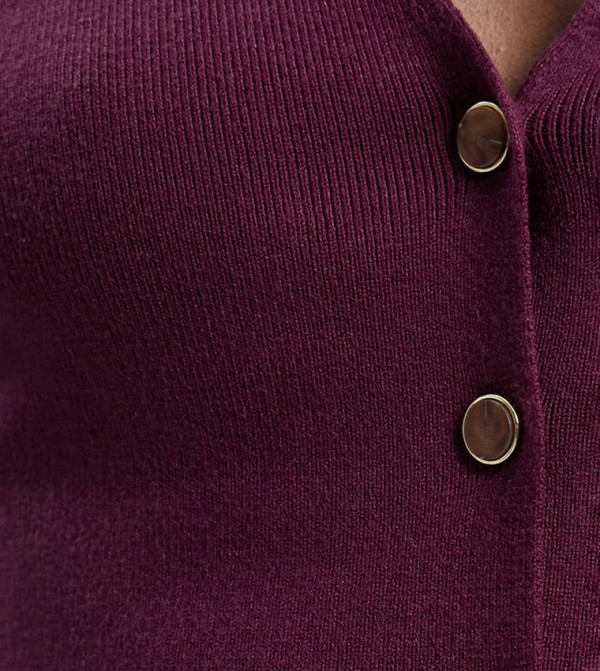 Karen Millen  Jackets & Coats - Burgundy Waistcoats