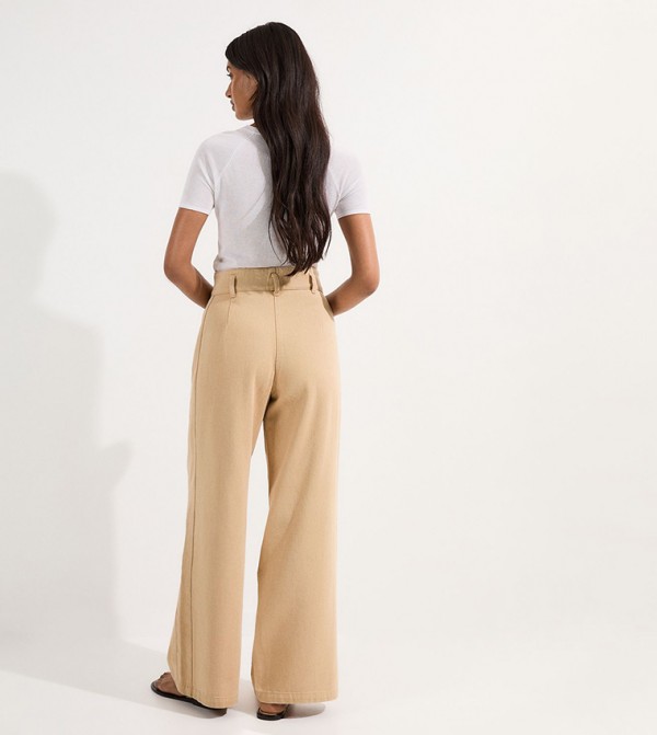 Karen Millen  - STONE Wide Leg Jeans
