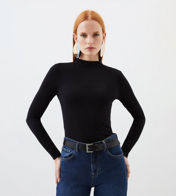 Karen Millen  Casual Tops - Black Tops & Blouses