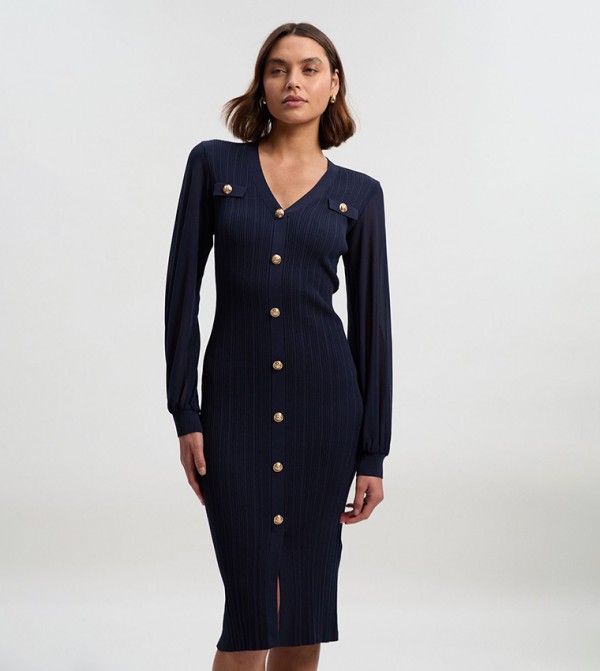 كارن ميلين  فساتين ميدي  - كحلي Midi Dresses