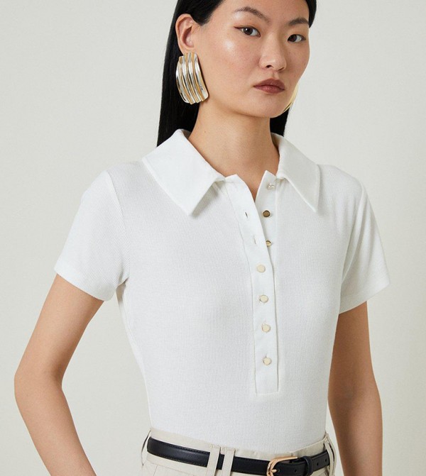 Karen Millen  - Ivory Tops & Blouses