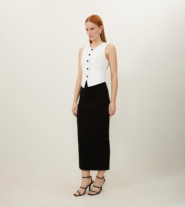 كارن ميلين كارن ميلين - أسود Midi Skirts