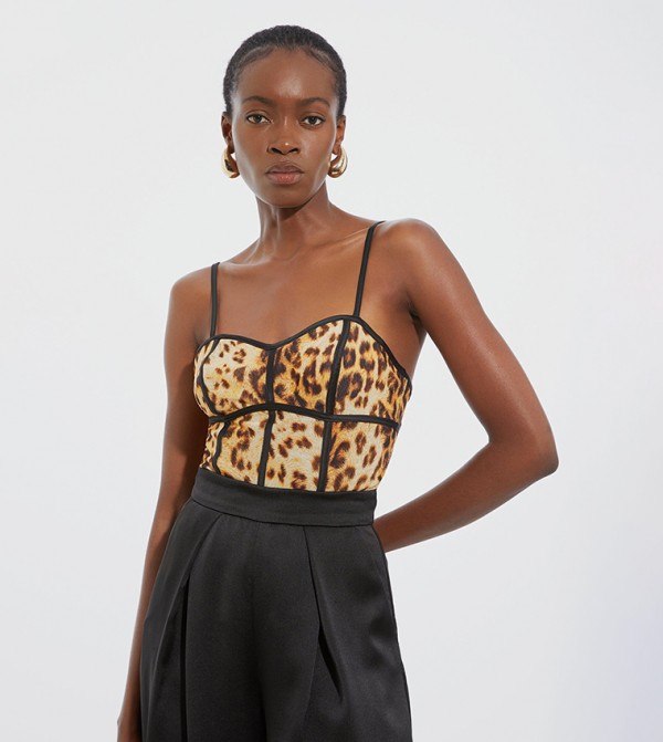 Karen Millen  - Brown Bodysuit