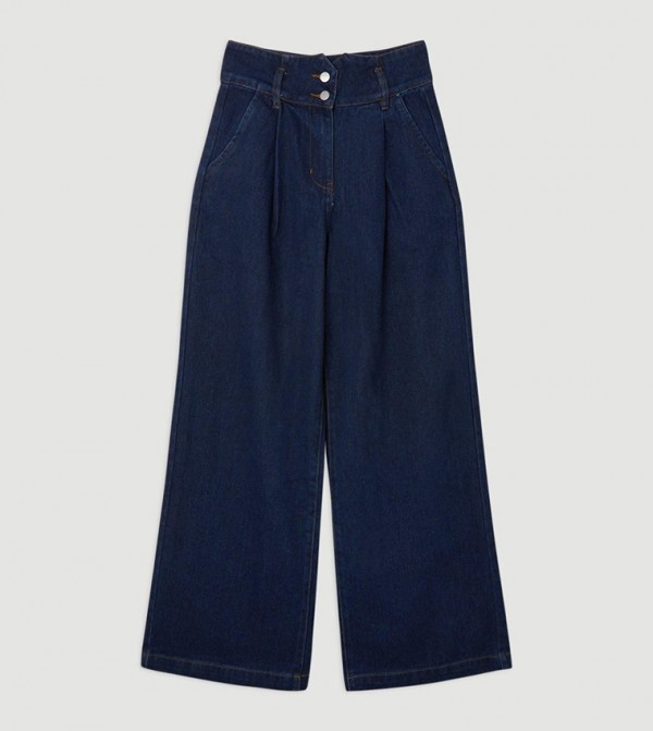 Karen Millen Karen Millen - Navy Wide Leg Jeans