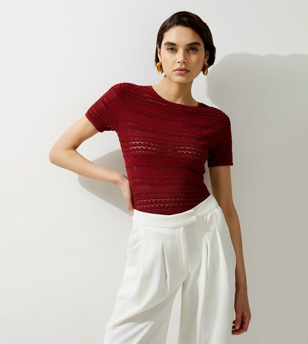 كارن ميلين كارن ميلين - أحمر Casual Tops
