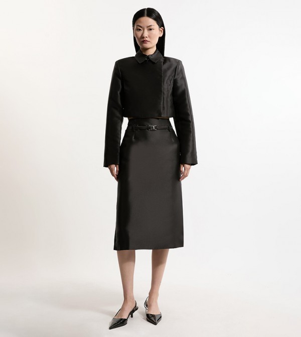 كارن ميلين  تنانير - أسود Midi Skirts