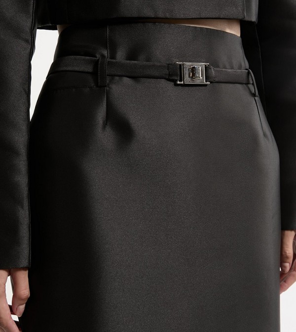 كارن ميلين  تنانير - أسود Midi Skirts