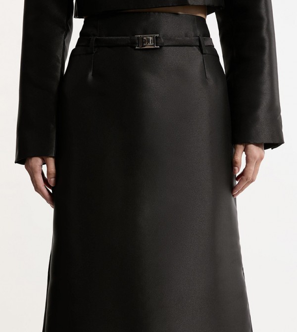 كارن ميلين  تنانير - أسود Midi Skirts