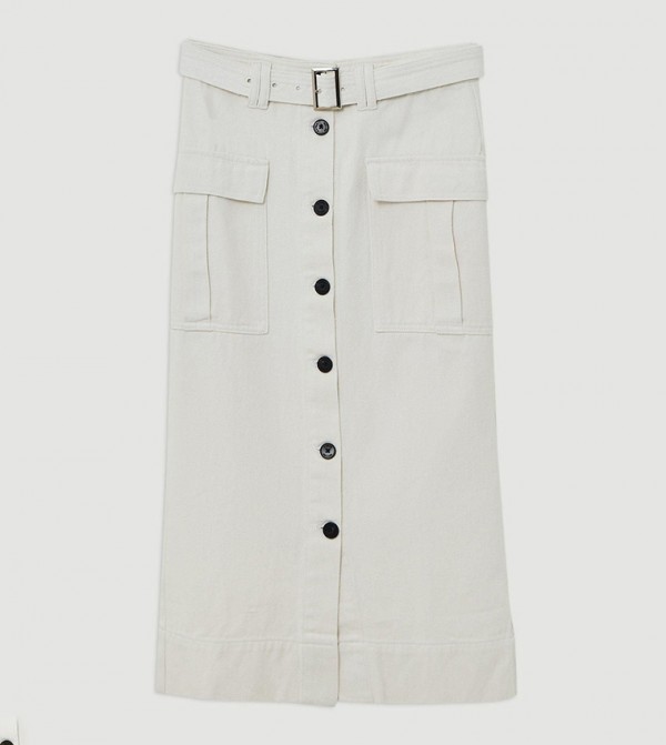 Karen Millen  Clothing - Cream Midi Skirts