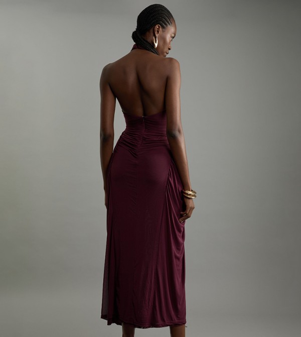 Karen Millen  - Burgundy Midi Dresses