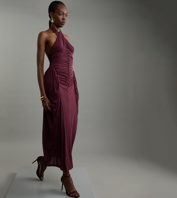 Karen Millen  - Burgundy Midi Dresses