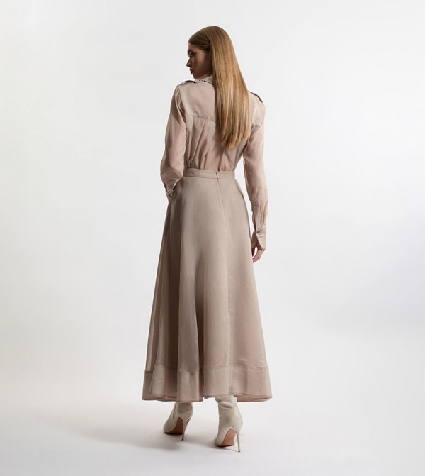 Karen Millen - Outlet  - Beige Maxi Skirts