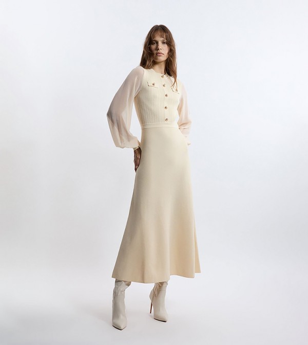 Karen Millen  Casual Dresses - Cream Casual Dresses