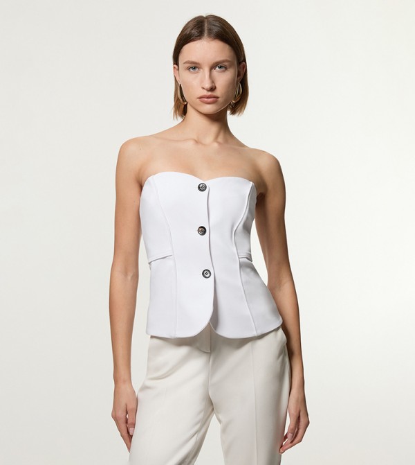 Karen Millen Karen Millen - White Waistcoats