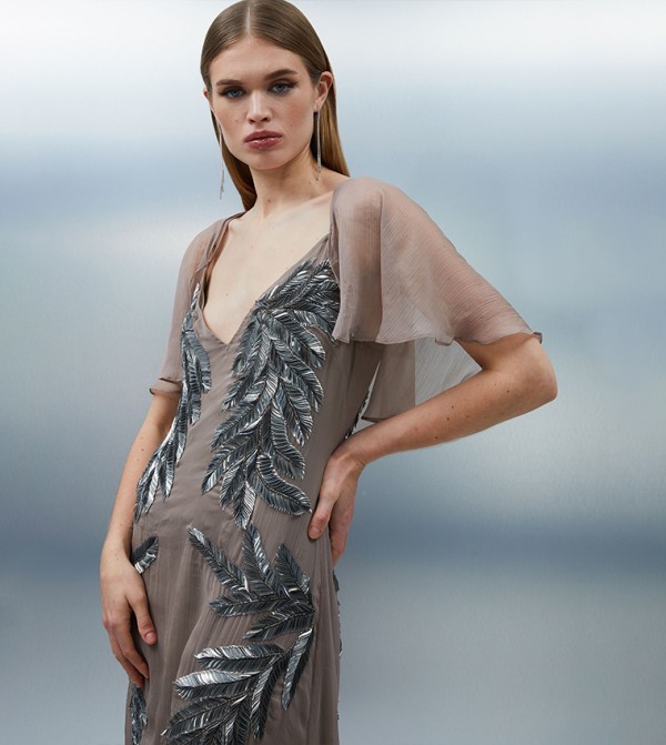 Karen Millen  Party Dresses - Taupe Party Dresses