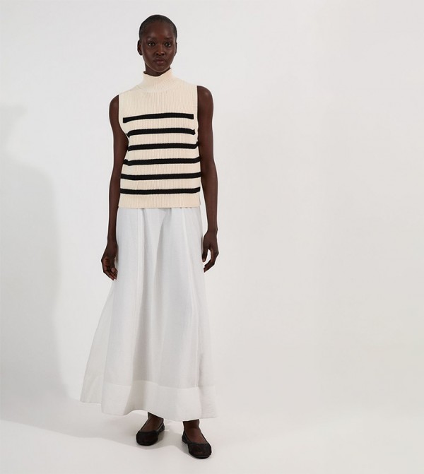 Karen Millen  Sweaters - Beige Round Neck Sweaters