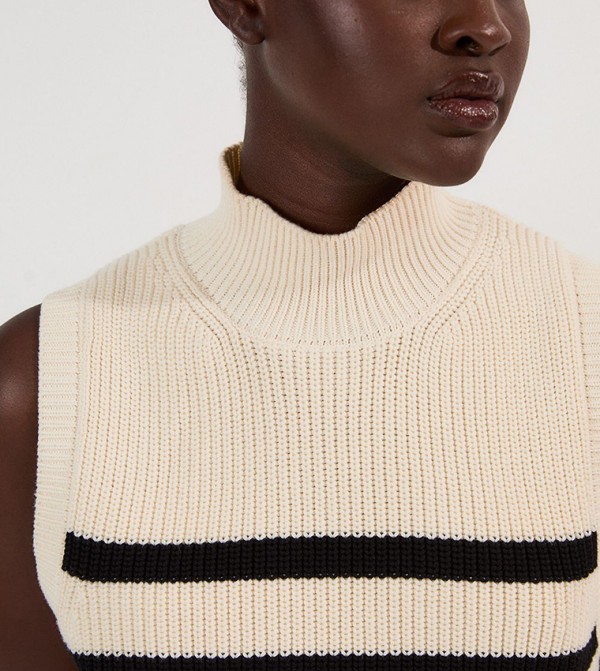 Karen Millen  Sweaters - Beige Round Neck Sweaters