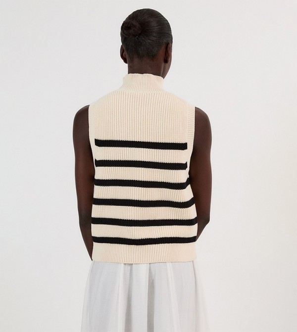 Karen Millen  Sweaters - Beige Round Neck Sweaters