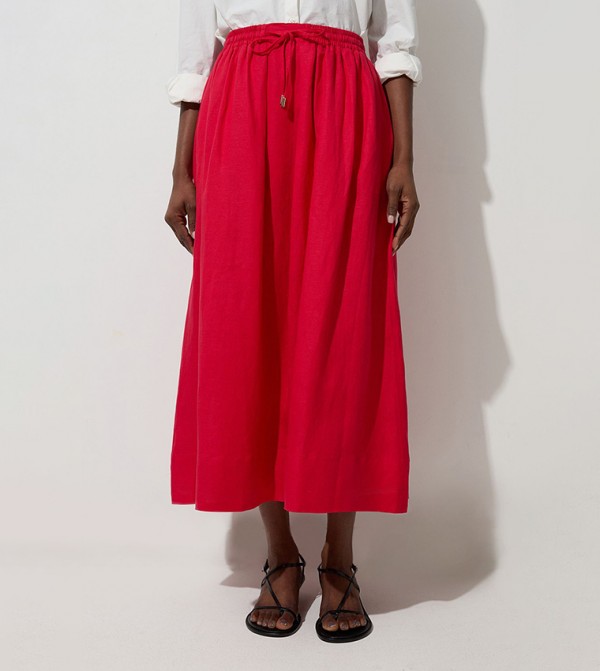 Karen Millen Clothing - Red Midi Skirts