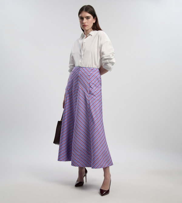 كارن ميلين  تنانير - أزرق فاتح Midi Skirts
